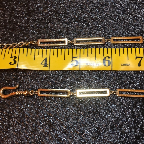 AKKAD Crystal Pave Gold Tone & Black Enamel Statement Necklace - Picture 13 of 16